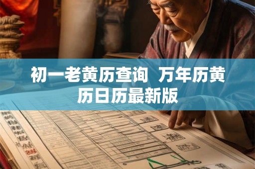 初一老黄历查询  万年历黄历日历最新版