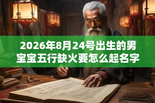 2026年8月24号出生的男宝宝五行缺火要怎么起名字