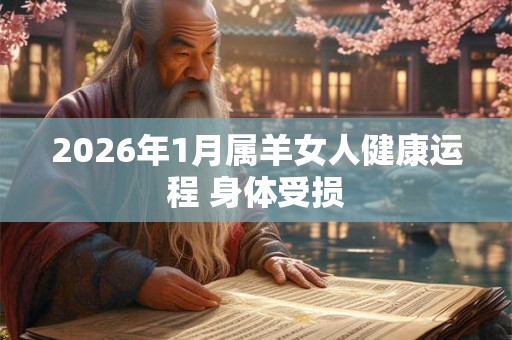 2026年1月属羊女人健康运程 身体受损