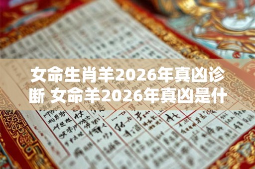 女命生肖羊2026年真凶诊断 女命羊2026年真凶是什么
