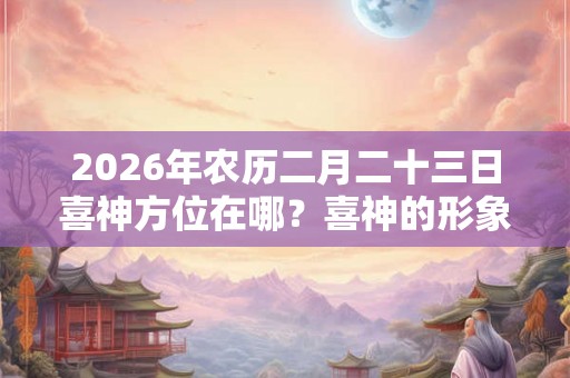 2026年农历二月二十三日喜神方位在哪？喜神的形象是什么？