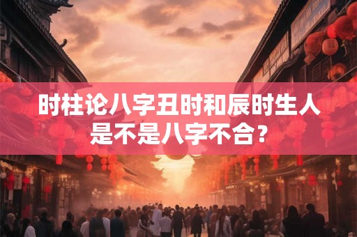 时柱论八字丑时和辰时生人是不是八字不合？