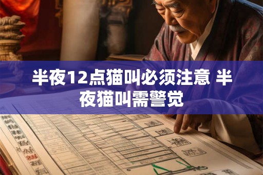 半夜12点猫叫必须注意 半夜猫叫需警觉