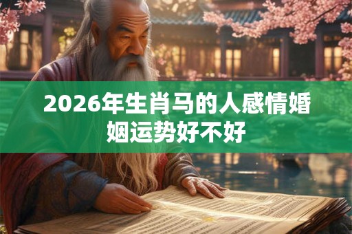 2026年生肖马的人感情婚姻运势好不好 2026年生肖马的人感情婚姻运势好不好