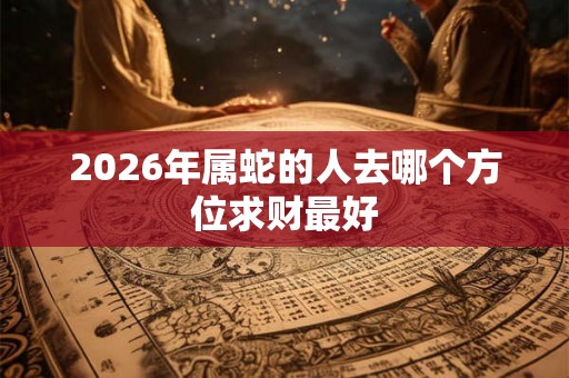 2026年属蛇的人去哪个方位求财最好 2026年属蛇的人去哪个方位求财最好
