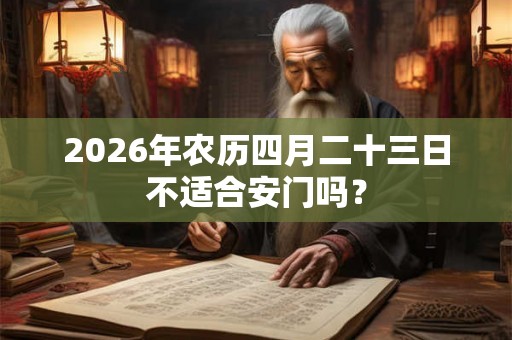 2026年农历四月二十三日不适合安门吗？