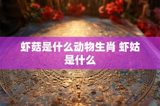 虾菇是什么动物生肖 虾姑是什么