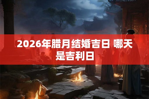 2026年腊月结婚吉日 哪天是吉利日