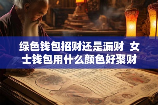 绿色钱包招财还是漏财  女士钱包用什么颜色好聚财