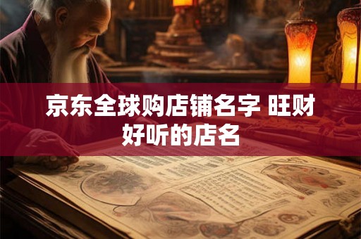 京东全球购店铺名字 旺财好听的店名