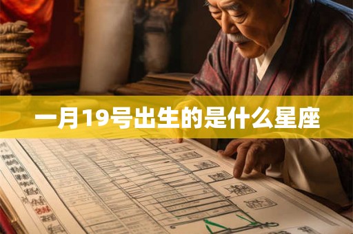 一月19号出生的是什么星座