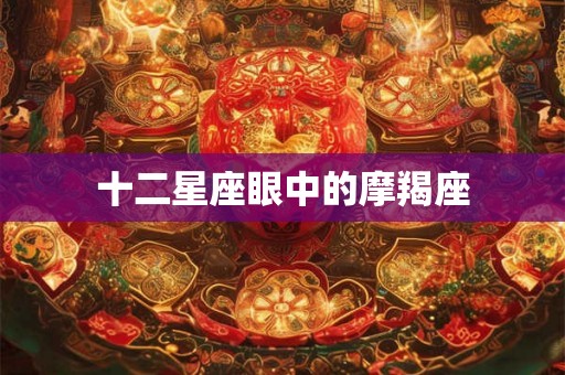 十二星座眼中的摩羯座