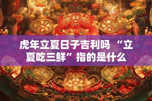 虎年立夏日子吉利吗 “立夏吃三鲜”指的是什么 虎年立夏日子吉利吗 “立夏吃三鲜”指的是什么