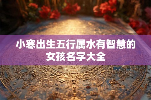 小寒出生五行属水有智慧的女孩名字大全 小寒出生五行属水有智慧的女孩名字大全