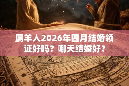 属羊人2026年四月结婚领证好吗？哪天结婚好？