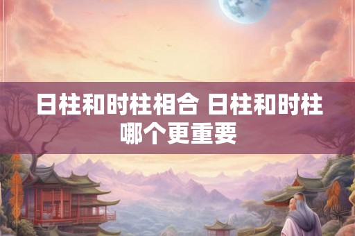 日柱和时柱相合 日柱和时柱哪个更重要 日柱和时柱相合 日柱和时柱哪个更重要