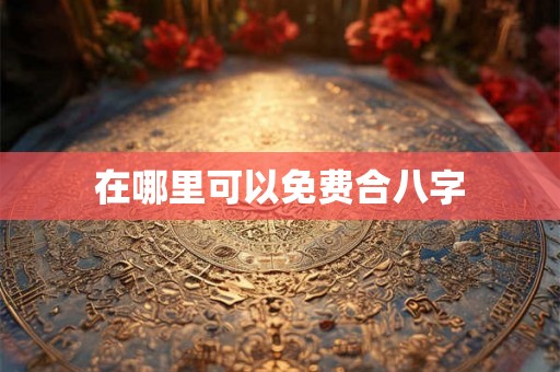 在哪里可以免费合八字