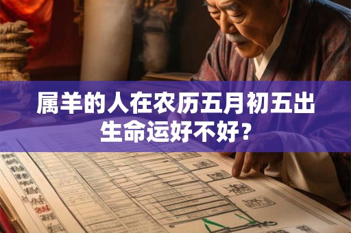 属羊的人在农历五月初五出生命运好不好？