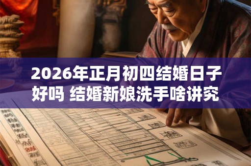 2026年正月初四结婚日子好吗 结婚新娘洗手啥讲究 2026年正月初四结婚日子好吗 结婚新娘洗手啥讲究