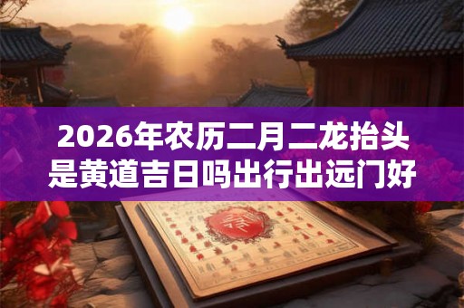 2026年农历二月二龙抬头是黄道吉日吗出行出远门好吗？
