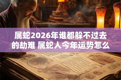 属蛇2026年谁都躲不过去的劫难 属蛇人今年运势怎么样