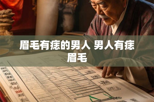 眉毛有痣的男人 男人有痣眉毛 眉毛有痣的男人 男人有痣眉毛