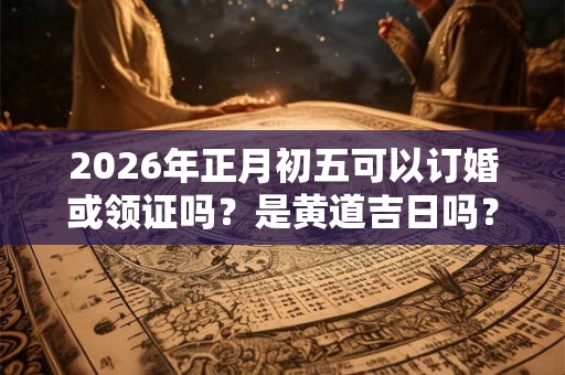 2026年正月初五可以订婚或领证吗？是黄道吉日吗？