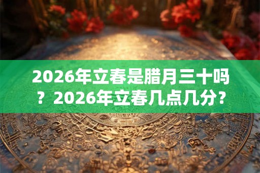 2026年立春是腊月三十吗?2026年立春几点几分? 2026年立春是腊月三十吗?2026年立春几点几分?