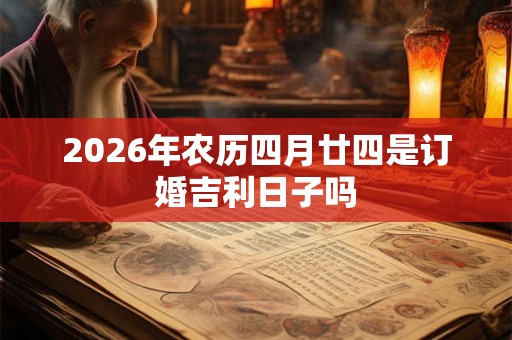 2026年农历四月廿四是订婚吉利日子吗 2026年农历四月廿四是订婚吉利日子吗