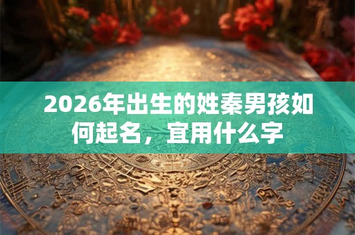 2026年出生的姓秦男孩如何起名,宜用什么字 2026年出生的姓秦男孩如何起名,宜用什么字