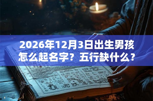 2026年12月3日出生男孩怎么起名字？五行缺什么？