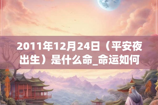 2011年12月24日(平安夜出生)是什么命_命运如何 2011年12月24日(平安夜出生)是什么命_命运如何