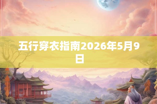 五行穿衣指南2026年5月9日