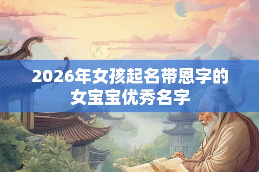 2026年女孩起名带恩字的女宝宝优秀名字