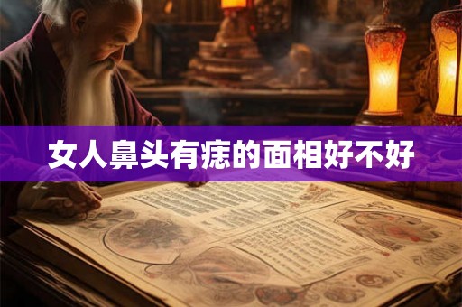 女人鼻头有痣的面相好不好