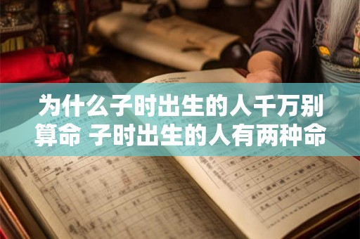 为什么子时出生的人千万别算命 子时出生的人有两种命运