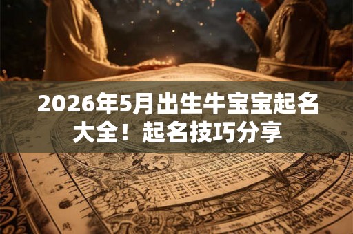 2026年5月出生牛宝宝起名大全！起名技巧分享