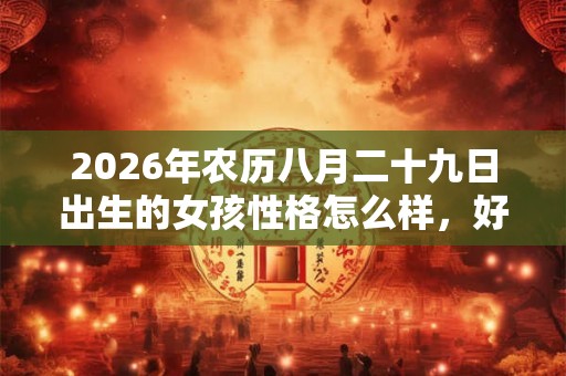 2026年农历八月二十九日出生的女孩性格怎么样，好命吗？