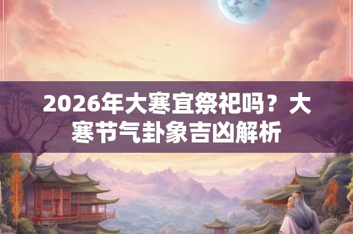 2026年大寒宜祭祀吗？大寒节气卦象吉凶解析