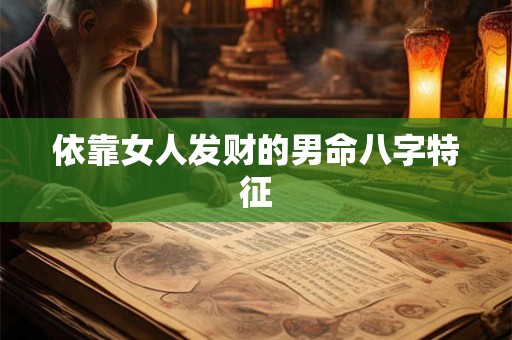 依靠女人发财的男命八字特征