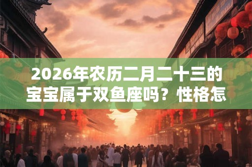 2026年农历二月二十三的宝宝属于双鱼座吗？性格怎么样