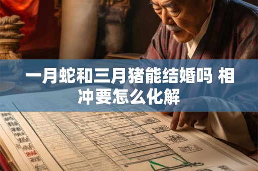 一月蛇和三月猪能结婚吗 相冲要怎么化解