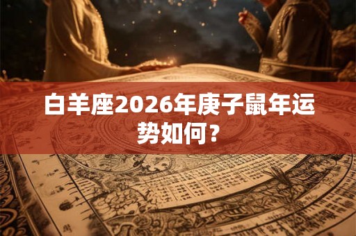 白羊座2026年庚子鼠年运势如何？