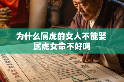 为什么属虎的女人不能娶 属虎女命不好吗