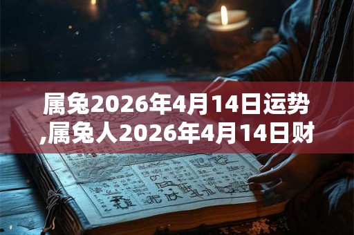 属兔2026年4月14日运势,属兔人2026年4月14日财运,生肖兔2026年4月14日运势