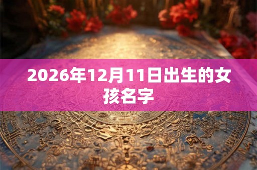 2026年12月11日出生的女孩名字 2026年12月11日出生的女孩名字