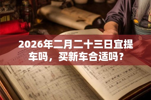 2026年二月二十三日宜提车吗，买新车合适吗？
