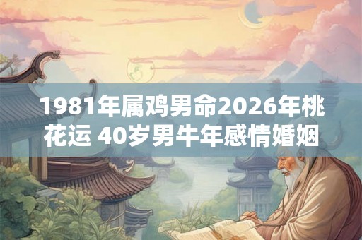 1981年属鸡男命2026年桃花运 40岁男牛年感情婚姻运势