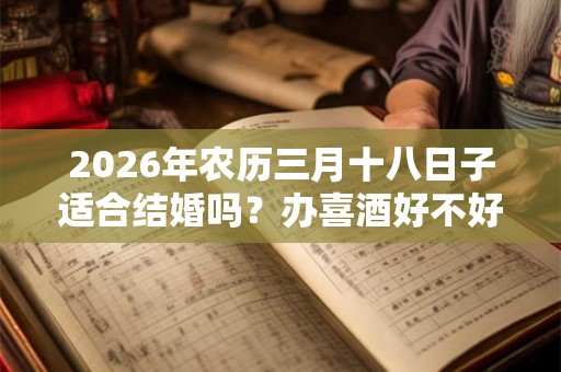 2026年农历三月十八日子适合结婚吗?办喜酒好不好? 2026年农历三月十八日子适合结婚吗?办喜酒好不好?