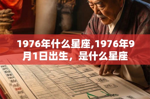 1976年什么星座,1976年9月1日出生，是什么星座